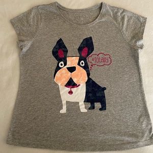 Arizona Gray Graphic Dog Tee Size XXL 20 1/2